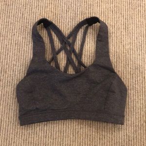 Lululemon grey sports bra